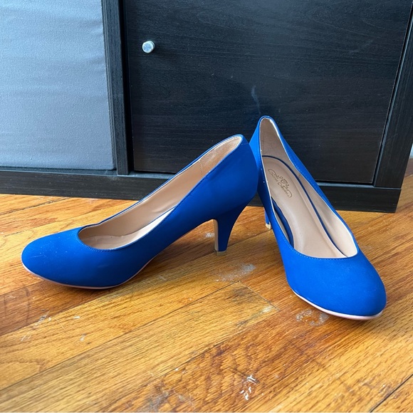 Journee Collection Shoes Blue Heels Poshmark